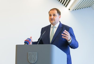 Pressekonferenzsituation