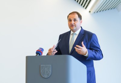 Pressekonferenzsituation