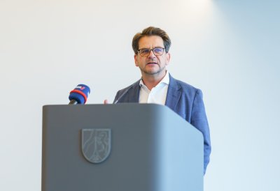 Pressekonferenzsituation