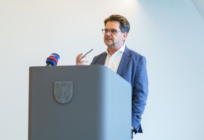 Pressekonferenzsituation