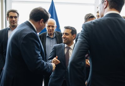 Stéphane Séjourné im Gespräch mit Minister Liminski
