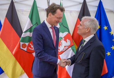 Ministerpräsident Hendrik Wüst empfängt Konsularisches Korps beim Sommerempfang in Warendorf
