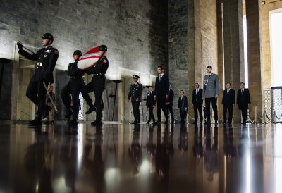 Kranzniederlegung am Atatürk-Mausoleum Anıtkabir