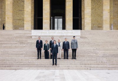 Kranzniederlegung am Atatürk-Mausoleum Anıtkabir