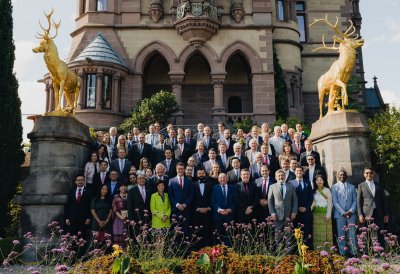 Ministerpräsident Hendrik Wüst empfängt Konsularisches Korps beim Sommerempfang auf Schloss Drachenburg