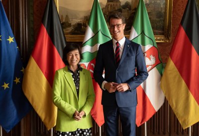 Ministerpräsident Hendrik Wüst empfängt Konsularisches Korps beim Sommerempfang auf Schloss Drachenburg