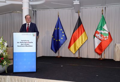 Vergabe der Rettungsmedaille des Landes Nordrhein-Westfalens