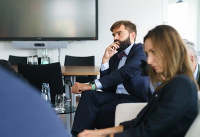 Ministerpräsident Hendrik Wüst empfängt den Marschall der polnischen Woiwodschaft Schlesien