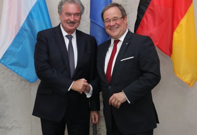 Ministerpräsident Armin Laschet besucht Luxemburg
