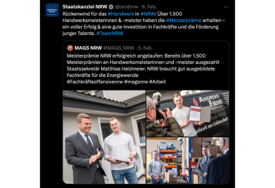 Social Media Posts aus der Woche vom 5. bis 11. Februar 2024