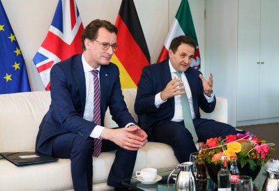 Ministerpräsident Wüst empfängt die Botschafterin des Vereinigten Königreichs Jill Gallard