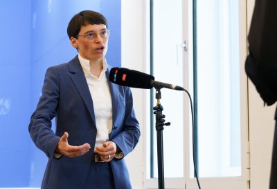 Kabinettpressekonferenz mit Ministerin Josefine Paul zur Stabilisierung der Kita-Landschaft