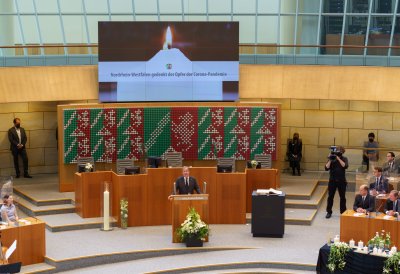 Gedenkstunde des Landes Nordrhein-Westfalen für die Opfer der Corona-Pandemie im Zeichen der Hoffnung und des Dankes