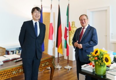 Ministerpräsident Armin Laschet empfängt den Generalkonsul von Japan in Nordrhein-Westfalen