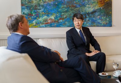 Ministerpräsident Armin Laschet empfängt den Generalkonsul von Japan in Nordrhein-Westfalen