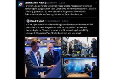 Social Media Posts aus der Woche vom 9. September bis 15. September 2024