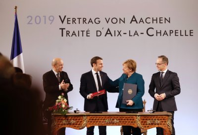 Neuer Deutsch-Französischer Freundschaftsvertrag in Aachen unterzeichnet