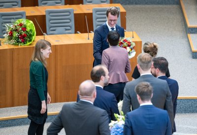 Wahl und Vereidigung von Ministerpräsident Hendrik Wüst