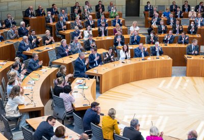 Wahl und Vereidigung von Ministerpräsident Hendrik Wüst