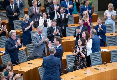 Wahl und Vereidigung von Ministerpräsident Hendrik Wüst