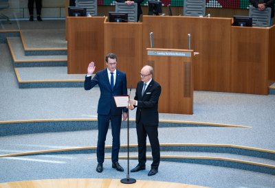 Wahl und Vereidigung von Ministerpräsident Hendrik Wüst