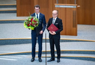 Wahl und Vereidigung von Ministerpräsident Hendrik Wüst