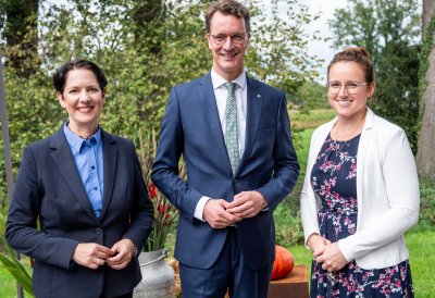 Ministerpräsident Wüst und Ministerin Gorißen würdigen die wichtige Arbeit der Landwirtinnen und Landwirte