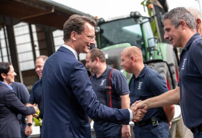 Ministerpräsident Wüst und Ministerin Gorißen würdigen die wichtige Arbeit der Landwirtinnen und Landwirte