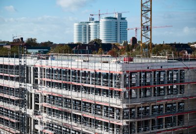 Richtfest des neuen Hüffer-Campus von Universität und Fachhochschule Münster