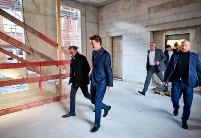 Richtfest des neuen Hüffer-Campus von Universität und Fachhochschule Münster