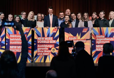 Ministerpräsident Hendrik Wüst dankt Arbeitnehmerinnen und Arbeitnehmern