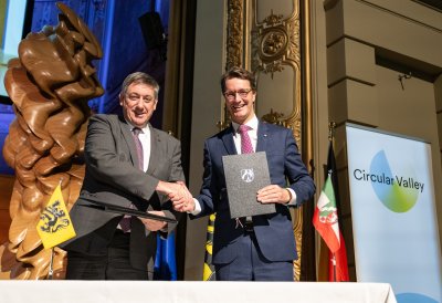 Ministerpräsident Wüst und Flanderns Ministerpräsident Jambon vereinbaren Zusammenarbeit von Nordrhein-Westfalen und Flandern im Bereich der Kreislaufwirtschaft