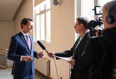 Ministerpräsident Wüst und Flanderns Ministerpräsident Jambon vereinbaren Zusammenarbeit von Nordrhein-Westfalen und Flandern im Bereich der Kreislaufwirtschaft