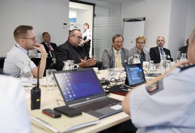 Besuch des Lagezentrums