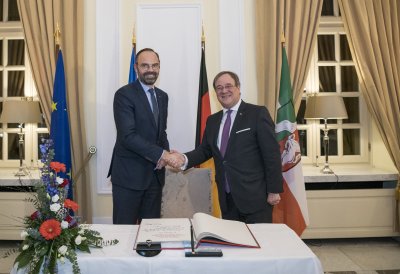 Französischer Premierminister Édouard Philippe besucht Nordrhein-Westfalen