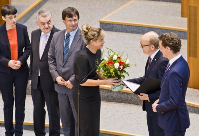 Vereidigung des neuen Landeskabinetts im Landtag Nordrhein-Westfalen
