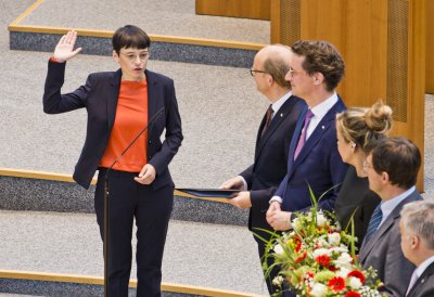Vereidigung des neuen Landeskabinetts im Landtag Nordrhein-Westfalen