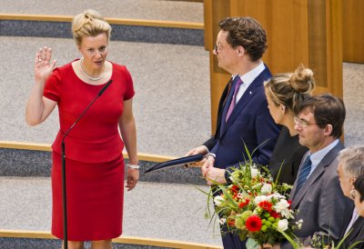 Vereidigung des neuen Landeskabinetts im Landtag Nordrhein-Westfalen