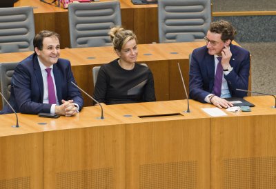 Vereidigung des neuen Landeskabinetts im Landtag Nordrhein-Westfalen