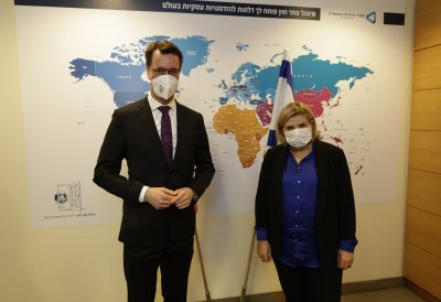 Ministepräsident Hendrik Wüst trifft die israelische Wirtschaftsministerin Orna Barbivai