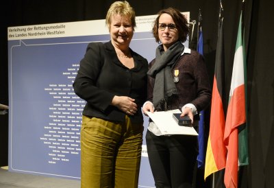 Verleihung der Rettungsmedaille des Landes Nordrhein-Westfalen