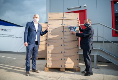 Besuchs des Unternehmens Innovatec Microfibre Technology GmbH & Co. KG in Troisdorf