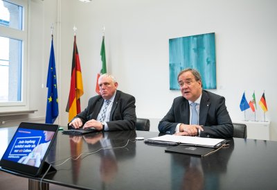  Spitzengespräch „Corona-Schutzimpfungen in Nordrhein-Westfalen“