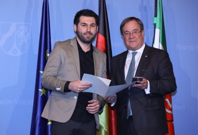 Rettungsmedaille des Landes Nordrhein-Westfalen an Ahmed Demir
