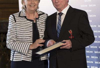Ministerpräsidentin Hannelore Kraft und Manfred Peppekus