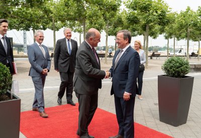 Ministerpräsident Armin Laschet empfängt Österreichs Nationalratspräsidenten, Wolfgang Sobotka