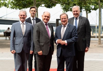 Ministerpräsident Armin Laschet empfängt Österreichs Nationalratspräsidenten, Wolfgang Sobotka