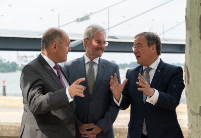 Ministerpräsident Armin Laschet empfängt Österreichs Nationalratspräsidenten, Wolfgang Sobotka