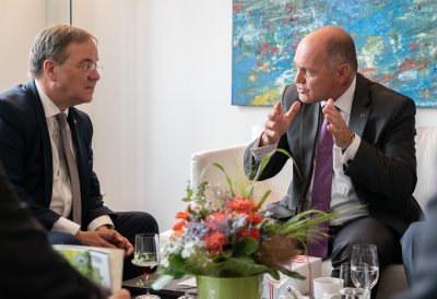 Ministerpräsident Armin Laschet empfängt Österreichs Nationalratspräsidenten, Wolfgang Sobotka
