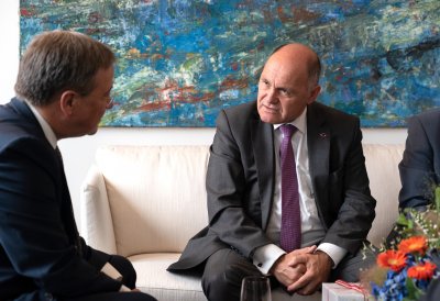 Ministerpräsident Armin Laschet empfängt Österreichs Nationalratspräsidenten, Wolfgang Sobotka
